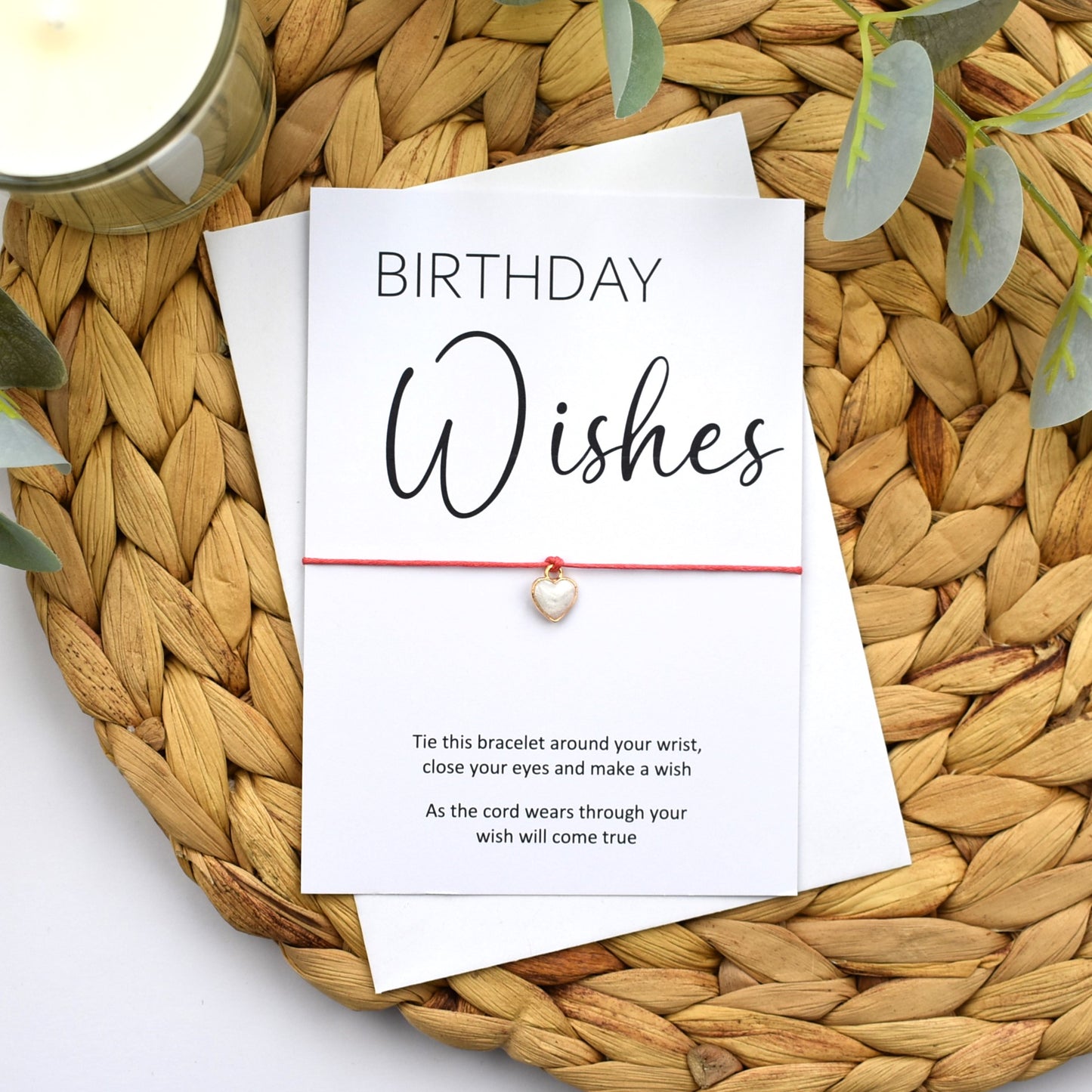 Birthday Wishes Wish Bracelet | Heart Charm