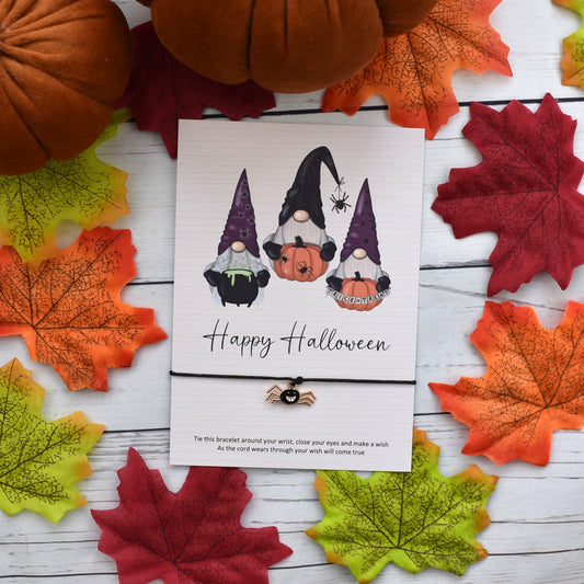 CLEARANCE - Happy Halloween Wish Bracelet | Halloween Charm