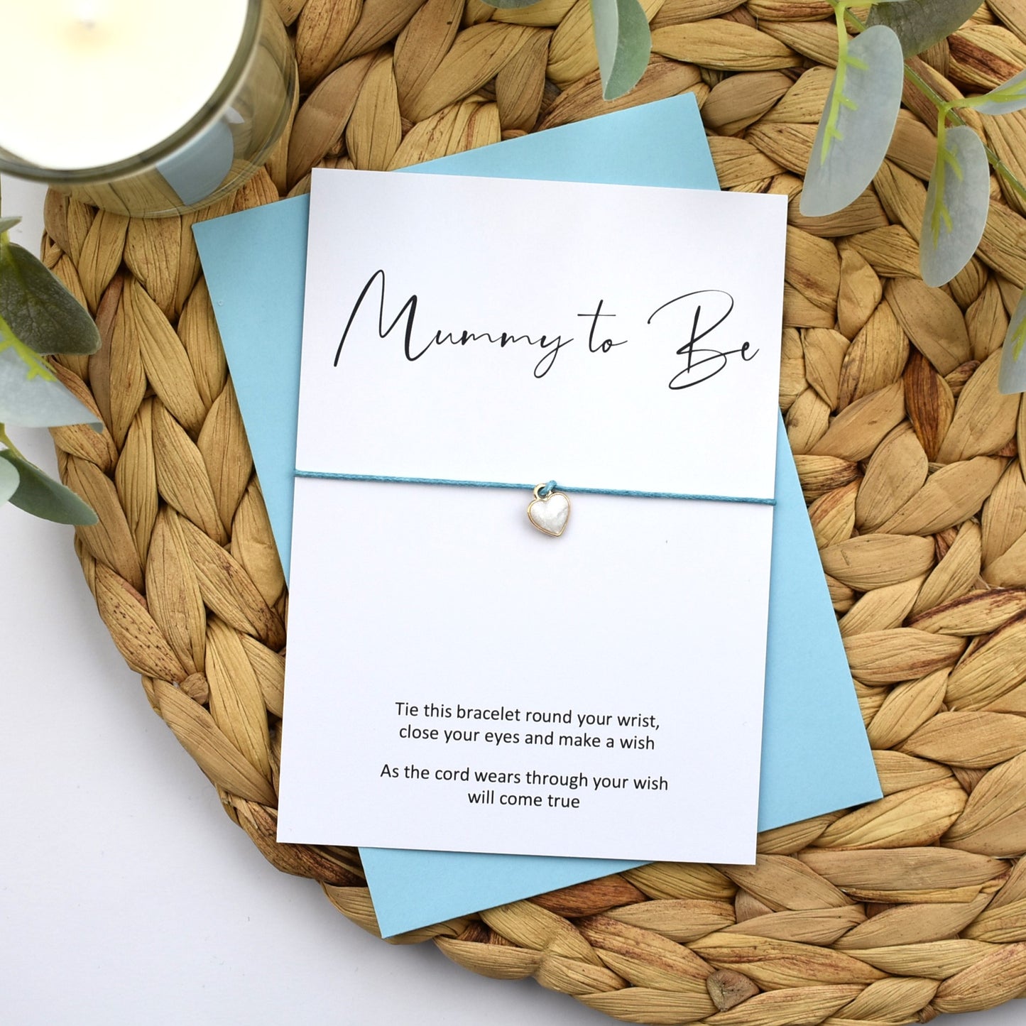 Mummy To Be Wish Bracelet | Heart Charm