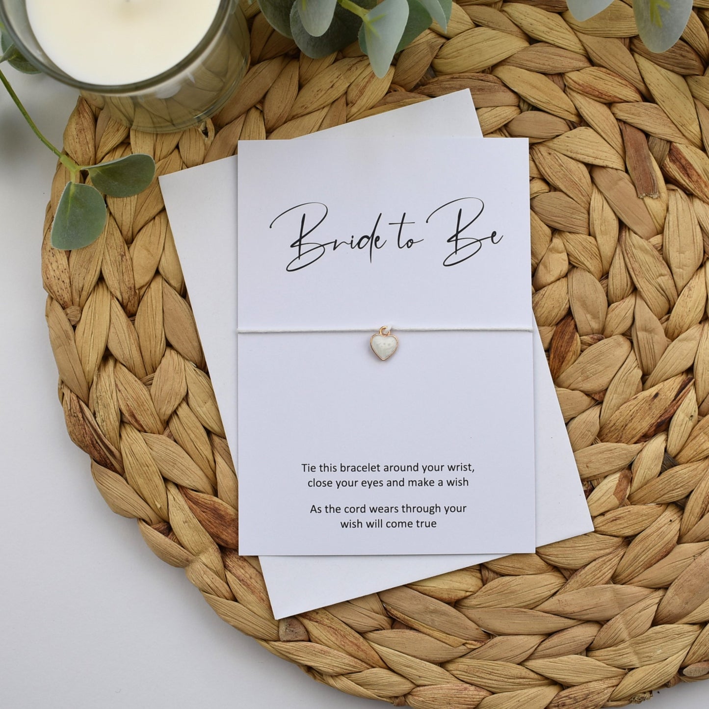 Bride to Be Wish Bracelet | Heart Charm