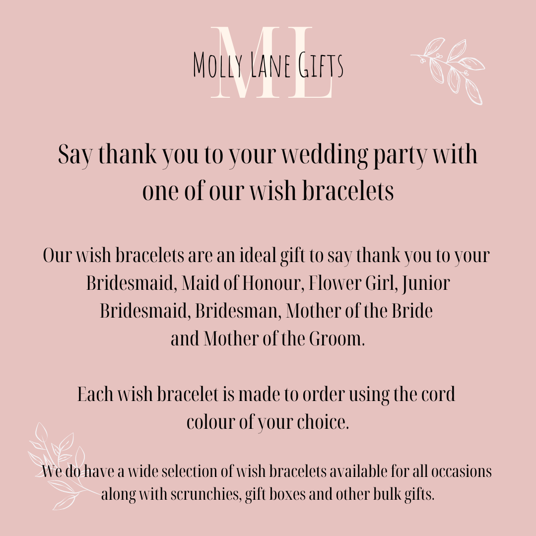 Thank You For Being By My Side Wish Bracelet - Mother of the Groom