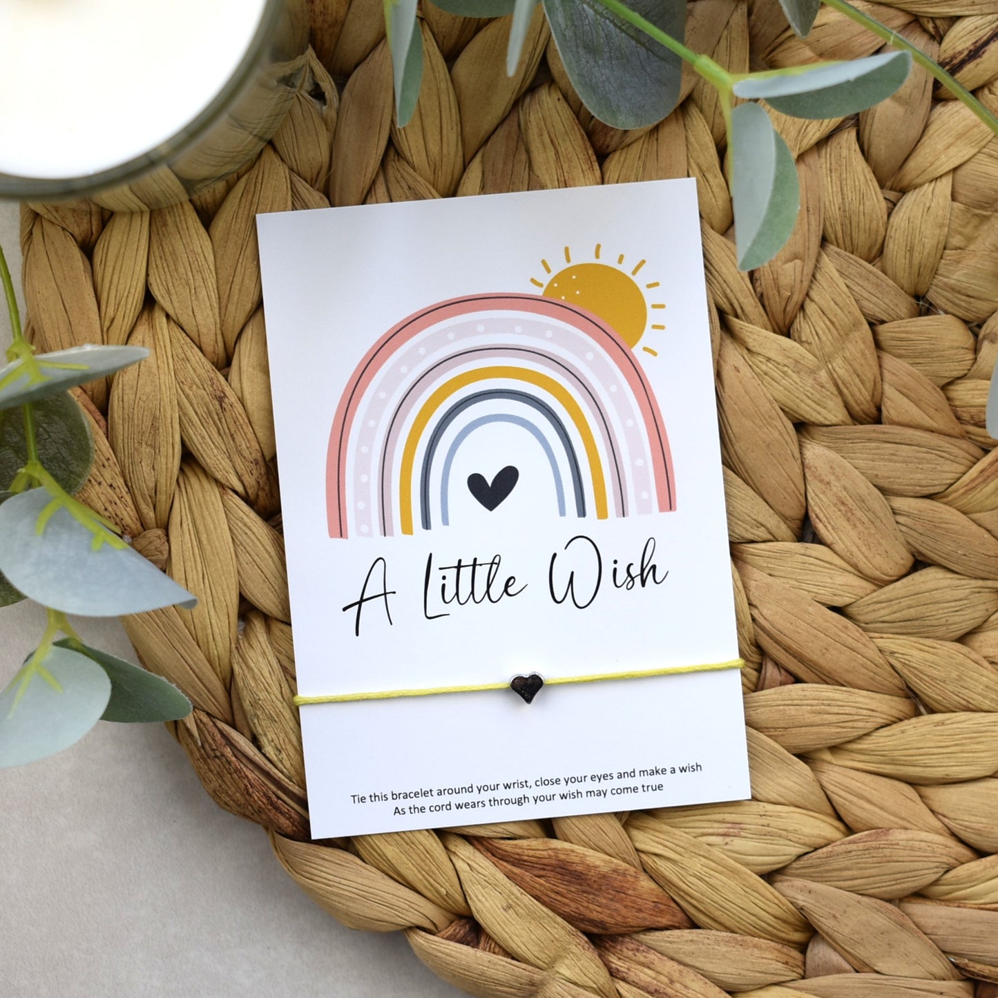A Little Wish Rainbow Bracelet | Heart Charm