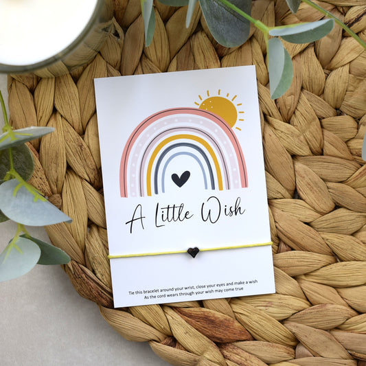 CLEARANCE - A Little Wish Rainbow Bracelet | Heart Charm