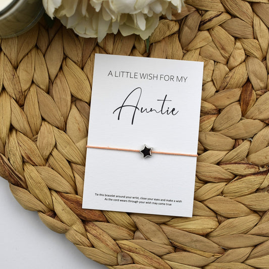 CLEARANCE - A Little Wish For My Auntie Wish Bracelet