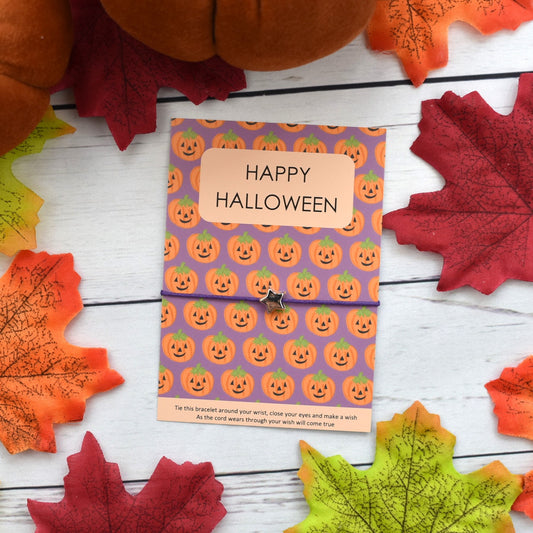 CLEARANCE - Happy Halloween Wish Bracelet