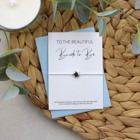 CLEARANCE - To The Beautiful Bride To Be Wish Bracelet