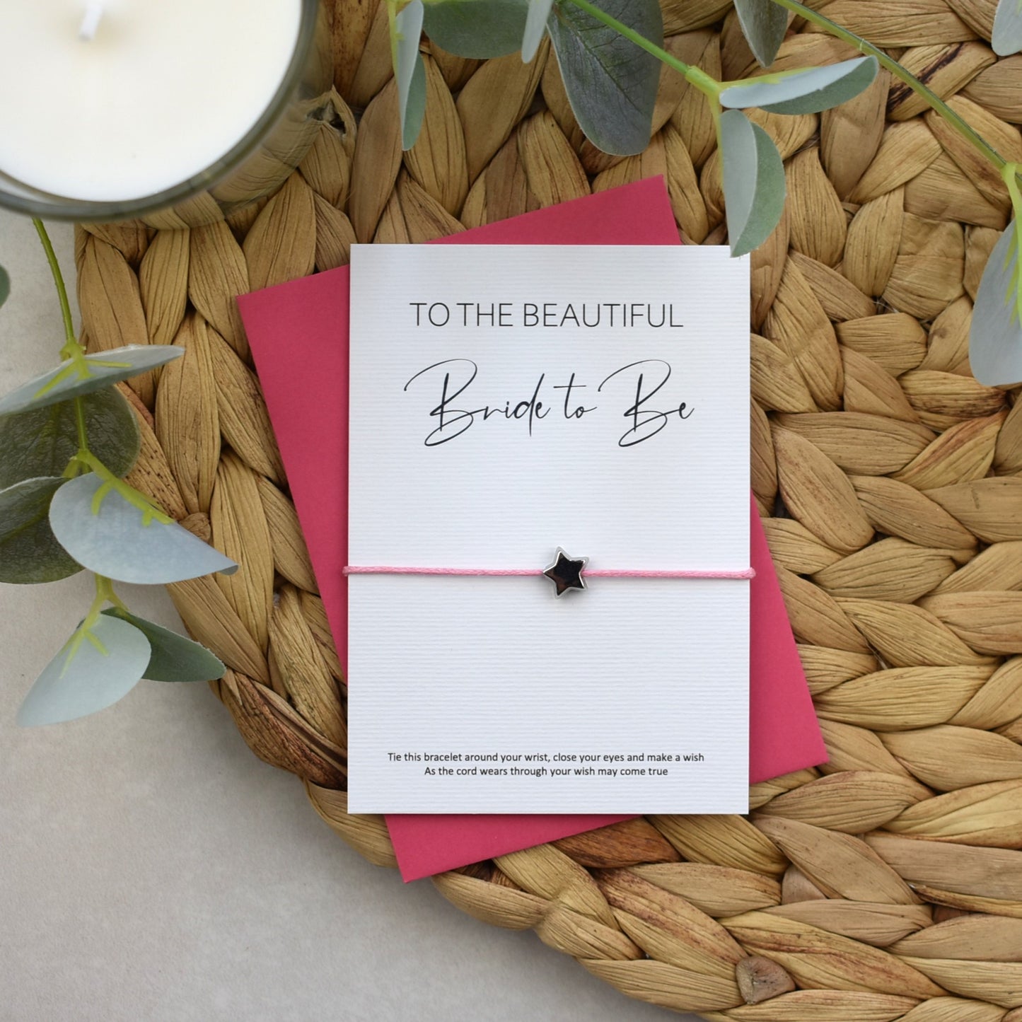 To The Beautiful Bride To Be Wish Bracelet