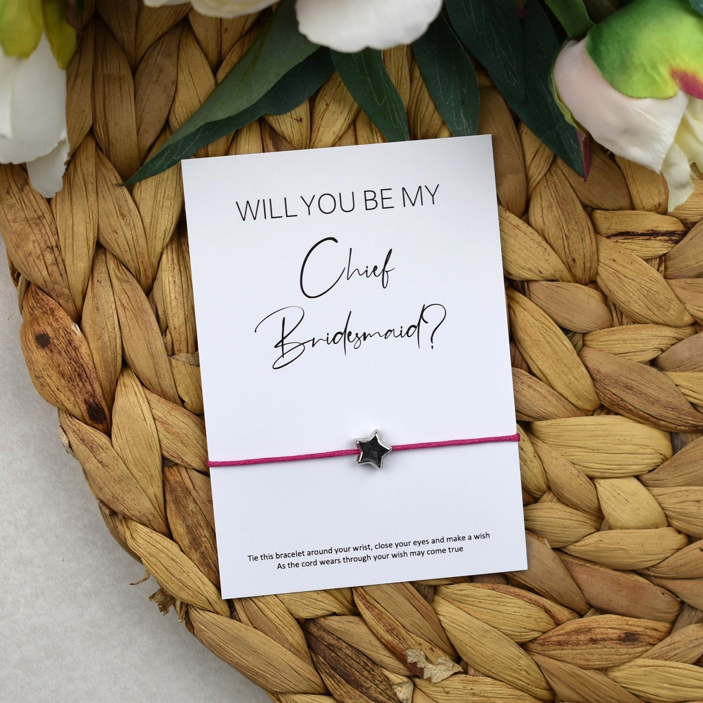 Will You Be My Chief Bridesmaid? Wish Bracelet