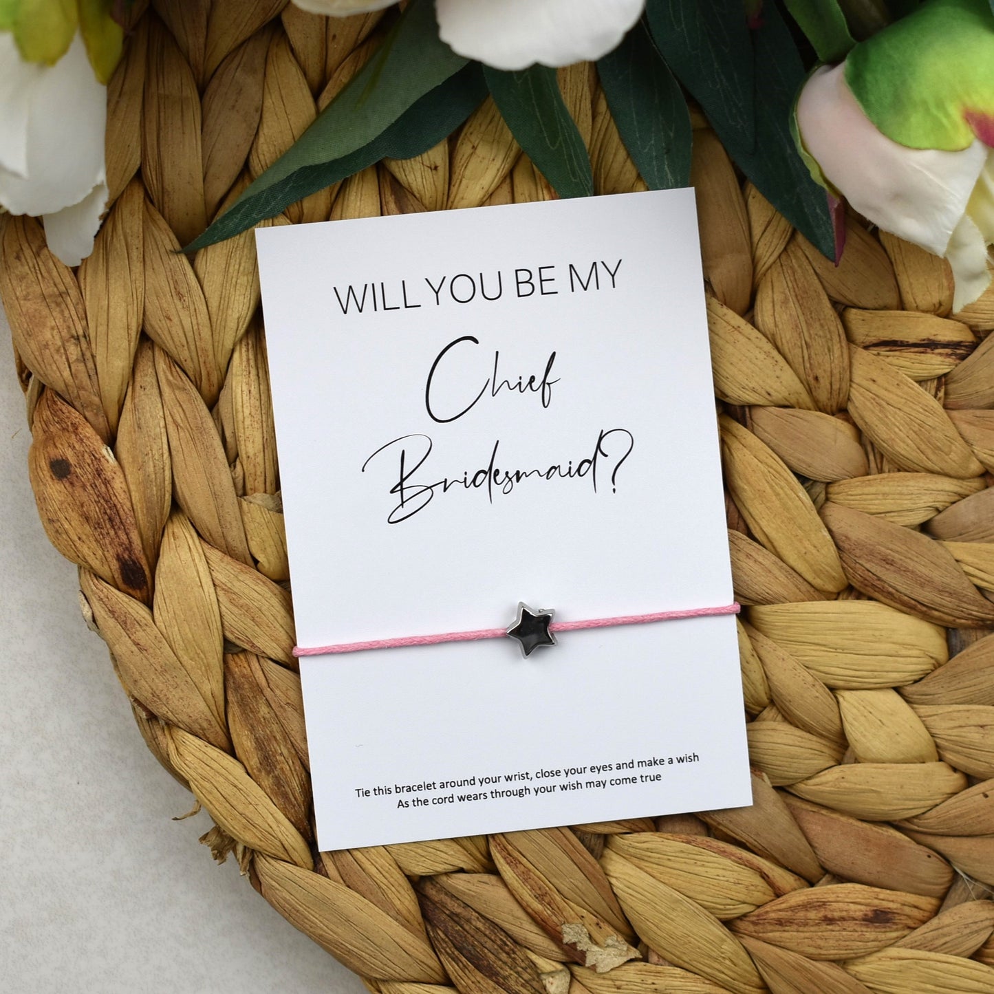 Will You Be My Chief Bridesmaid? Wish Bracelet