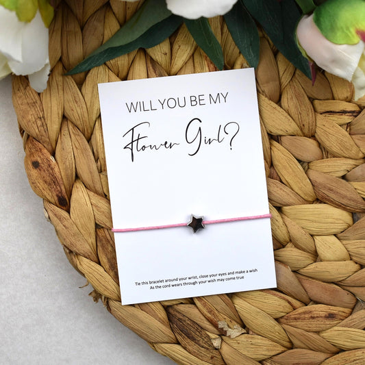 CLEARANCE - Will You Be My Flower Girl? Wish Bracelet