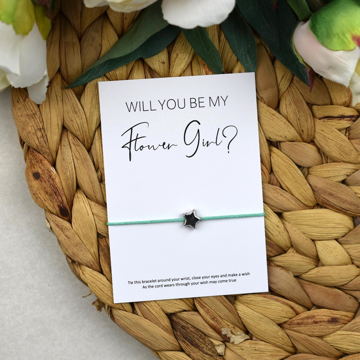 CLEARANCE - Will You Be My Flower Girl? Wish Bracelet