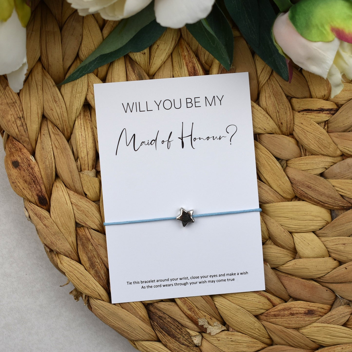Will You Be My Maid of Honour? Wish Bracelet