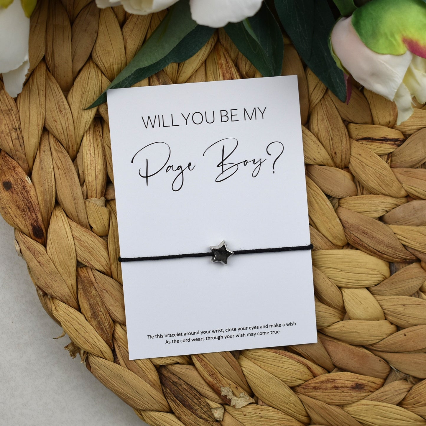 Will You Be My Page Boy? Wish Bracelet