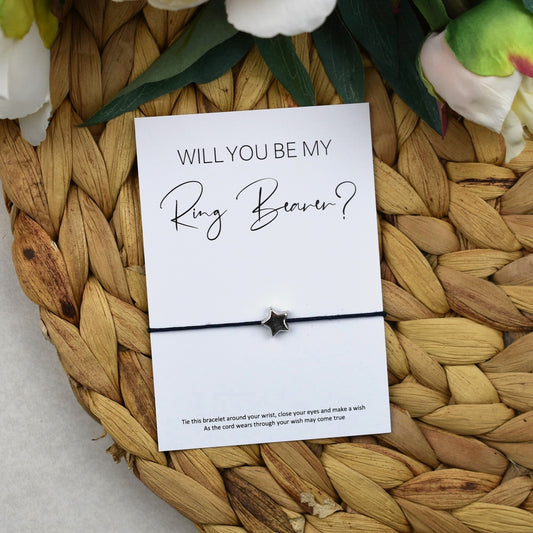 CLEARANCE - Will You Be My Ring Bearer? Wish Bracelet