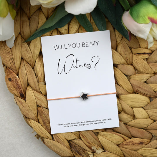 CLEARANCE - Will You Be My Witness? Wish Bracelet