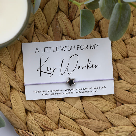 CLEARANCE - A Little Wish For My Key Worker Wish Bracelet