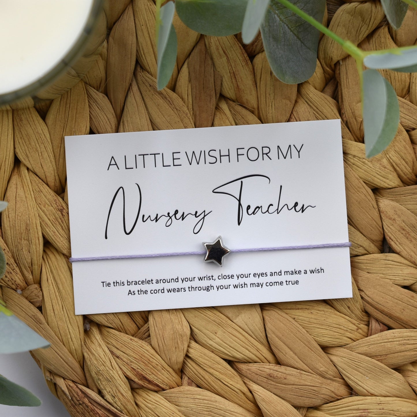 A Little Wish For My Nursery Teacher Wish Bracelet