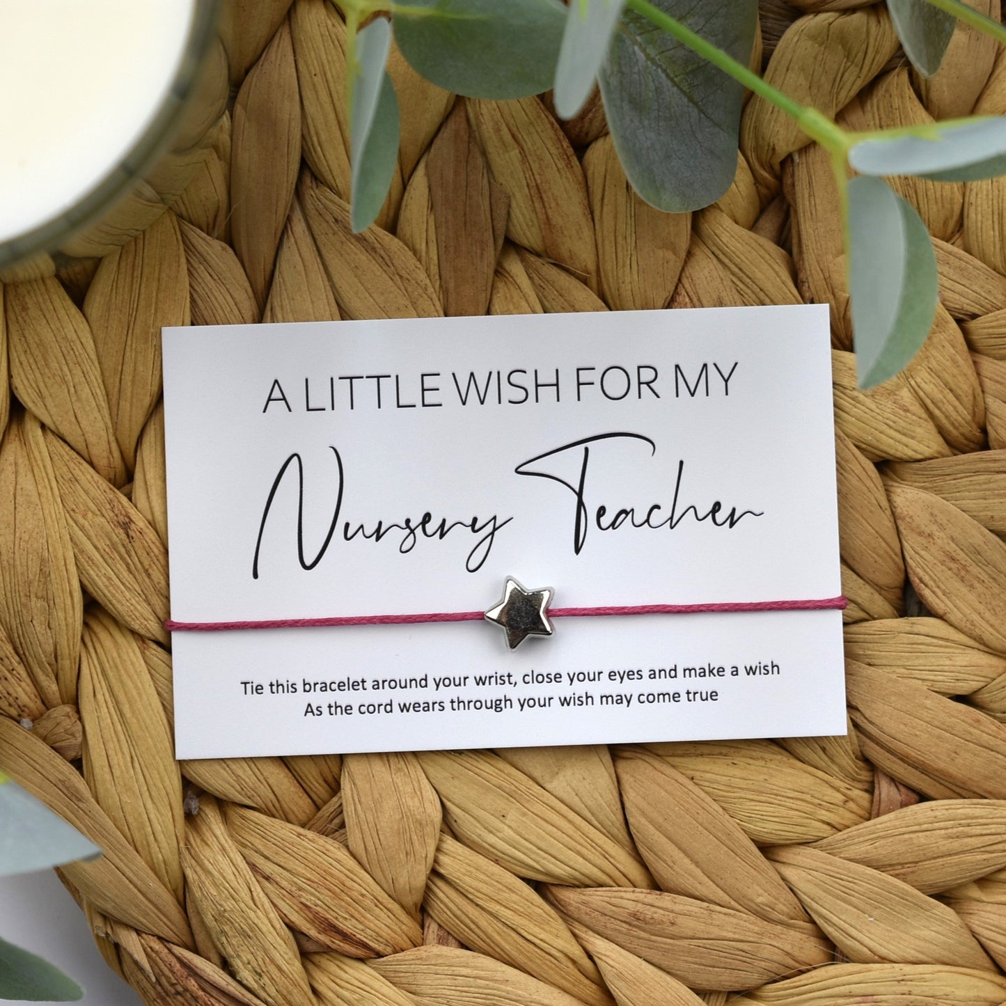 A Little Wish For My Nursery Teacher Wish Bracelet