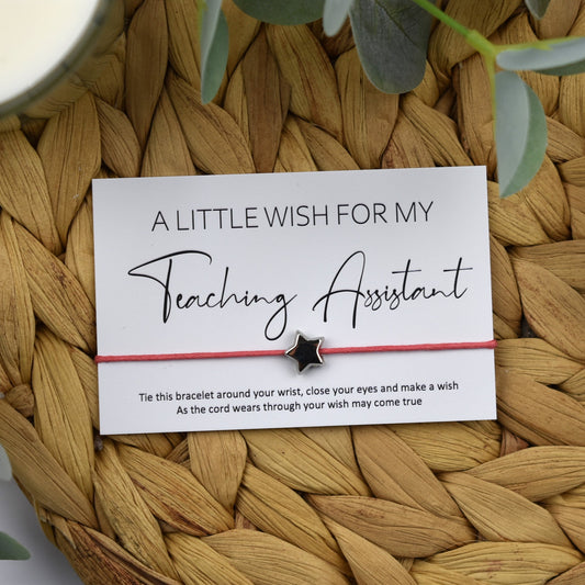 CLEARANCE - A Little Wish For My Teaching Assistant Wish Bracelet