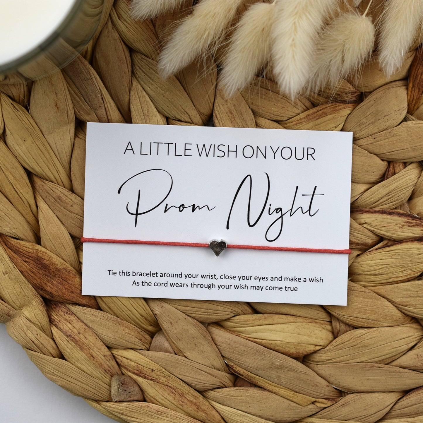 A Little Wish On Your Prom Night Wish Bracelet | Heart Charm