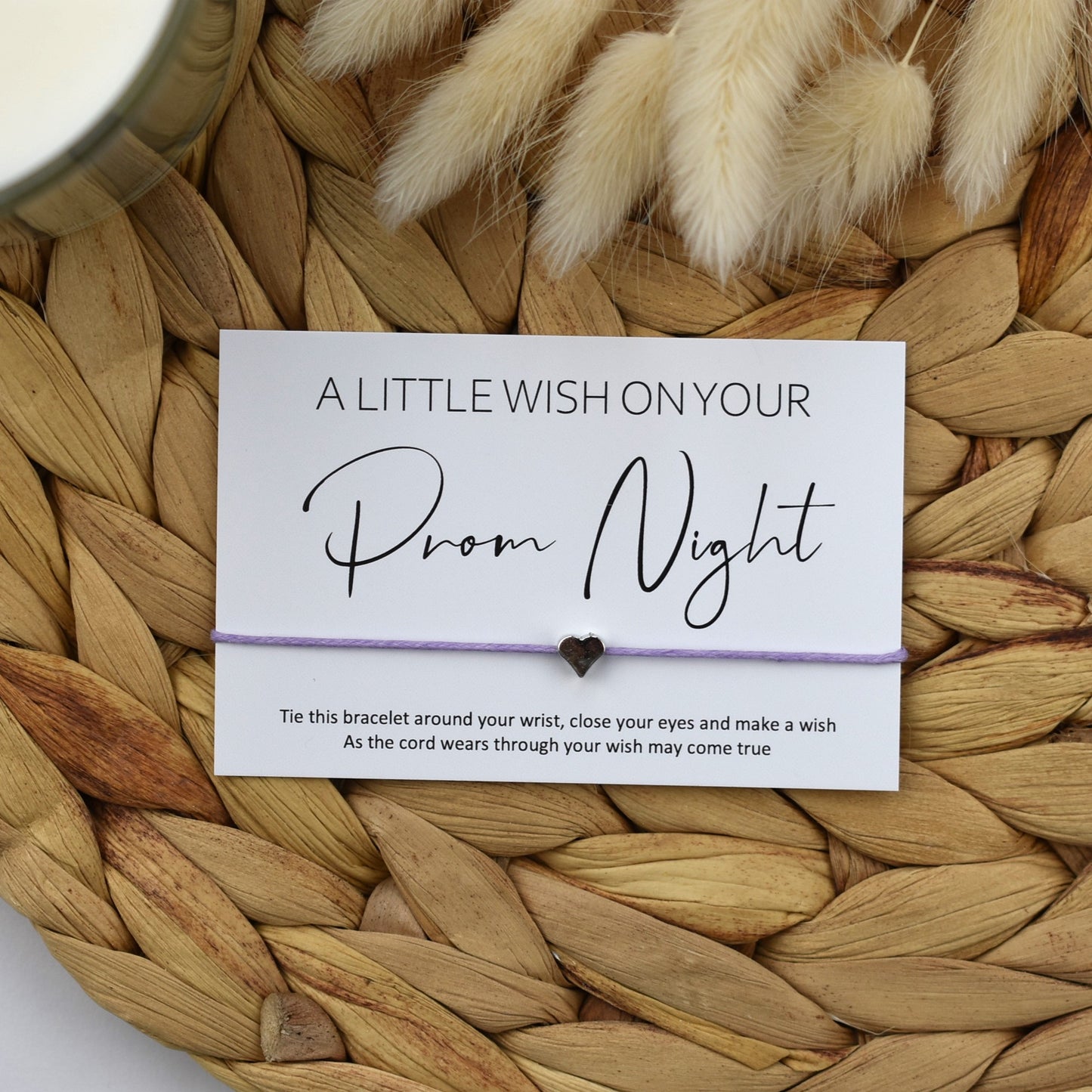 A Little Wish On Your Prom Night Wish Bracelet | Heart Charm