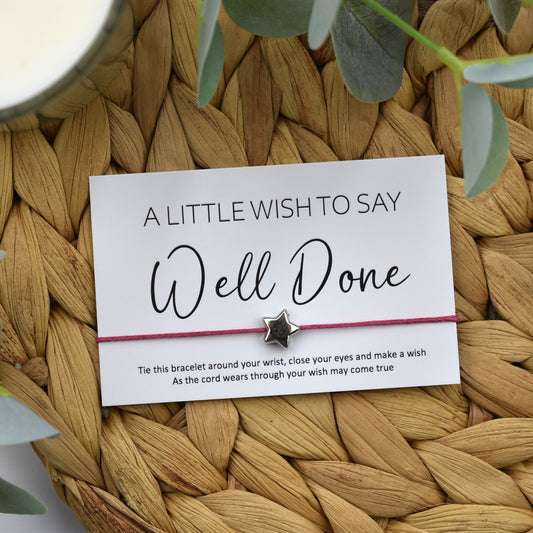 CLEARANCE - A Little Wish To Say Well Done Wish Bracelet