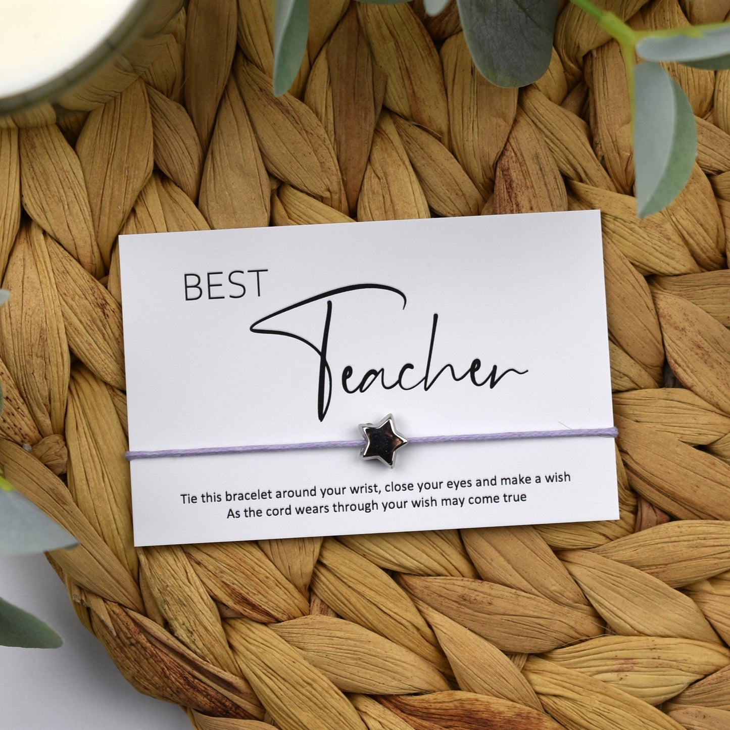 Best Teacher Wish Bracelet