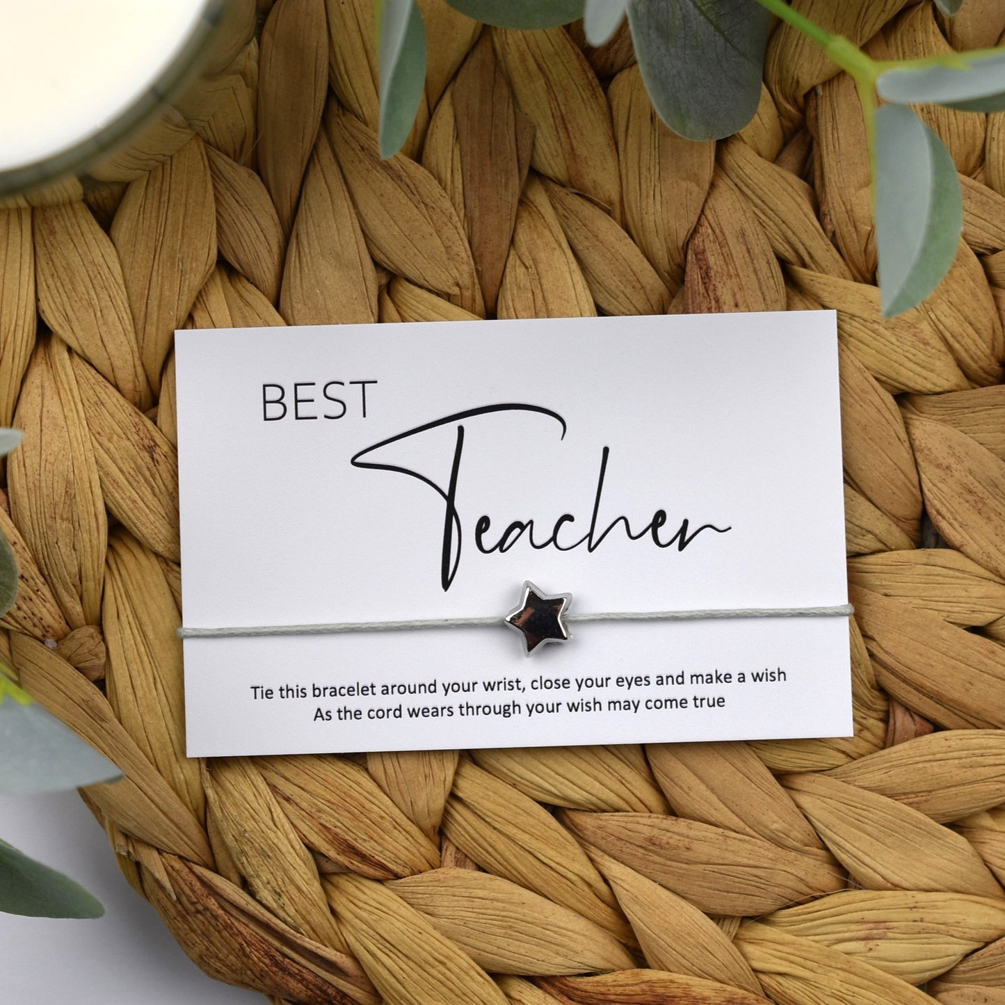 Best Teacher Wish Bracelet