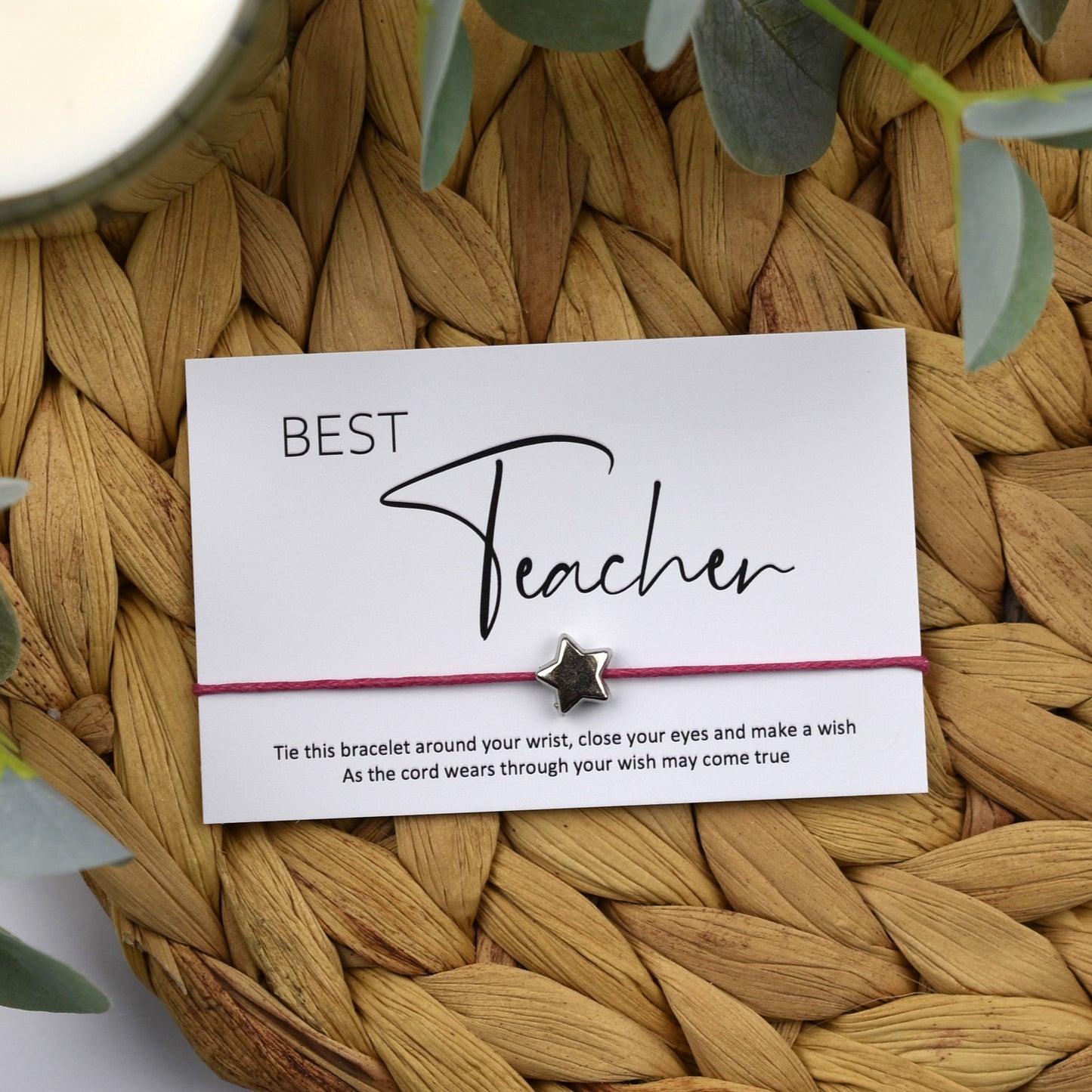 Best Teacher Wish Bracelet