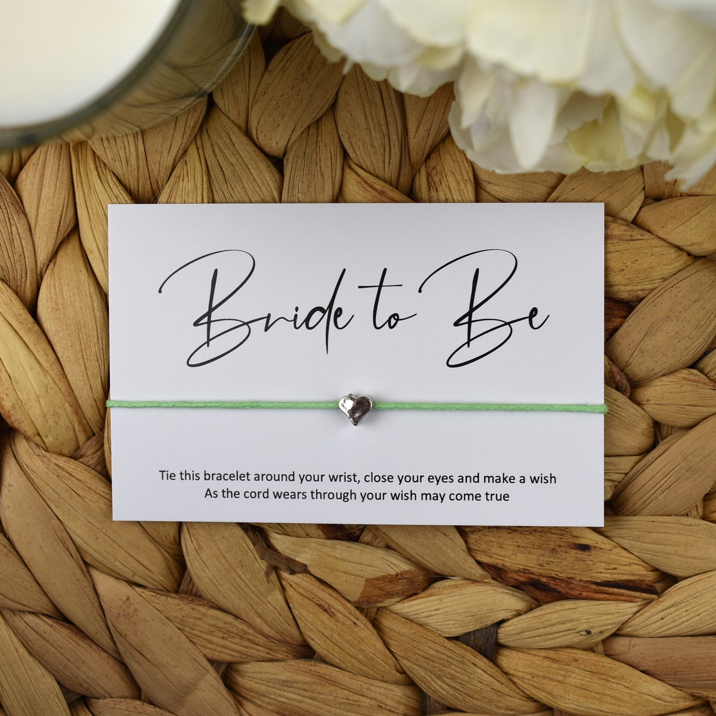 Bride to Be Wish Bracelet | Heart Charm