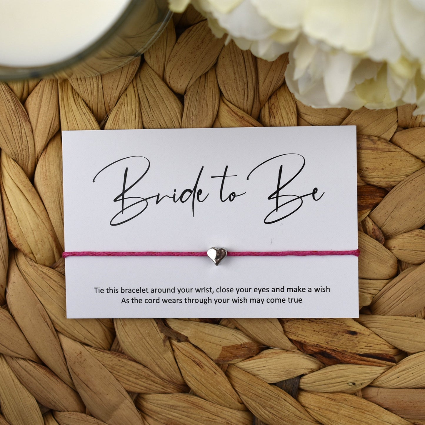 Bride to Be Wish Bracelet | Heart Charm