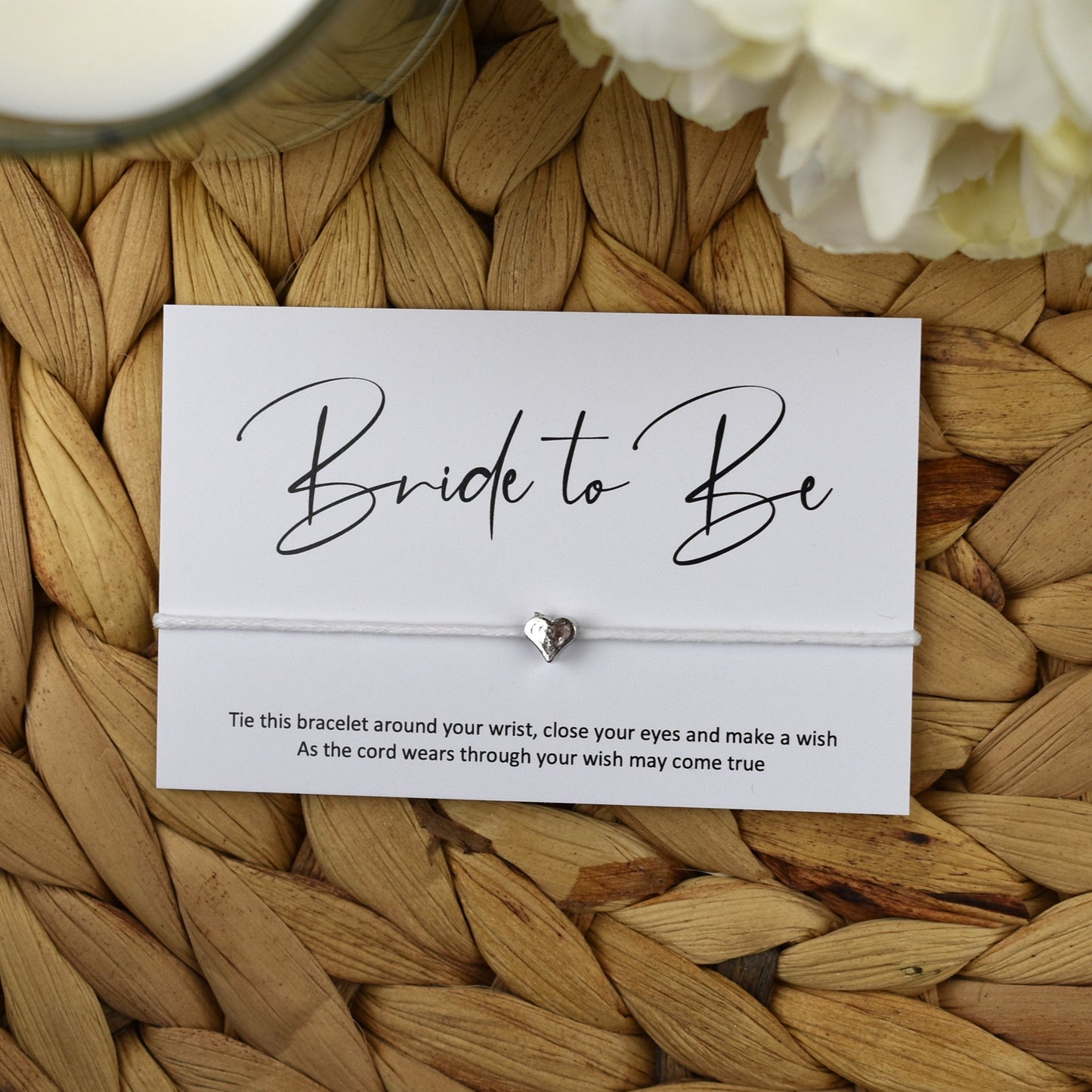 Bride to Be Wish Bracelet | Heart Charm