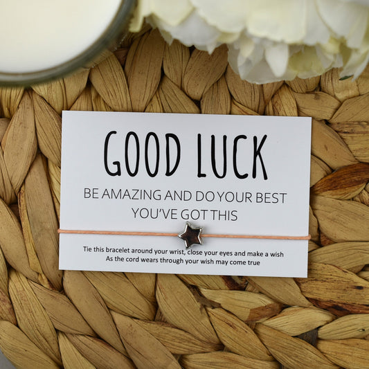 CLEARANCE - Good Luck Be Amazing Do Your Best You've Got This Wish Bracelet