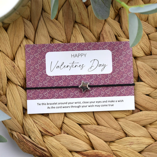 CLEARANCE - Happy Valentines Day Wish Bracelet