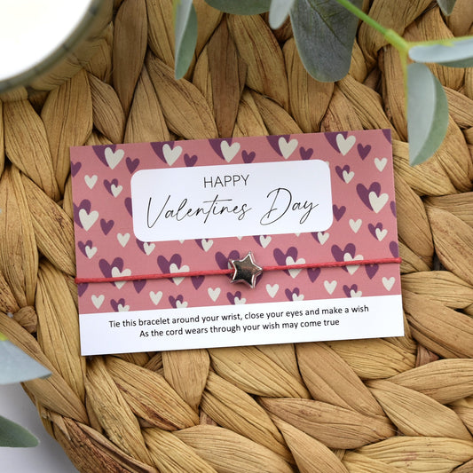 CLEARANCE - Happy Valentines Day Wish Bracelet