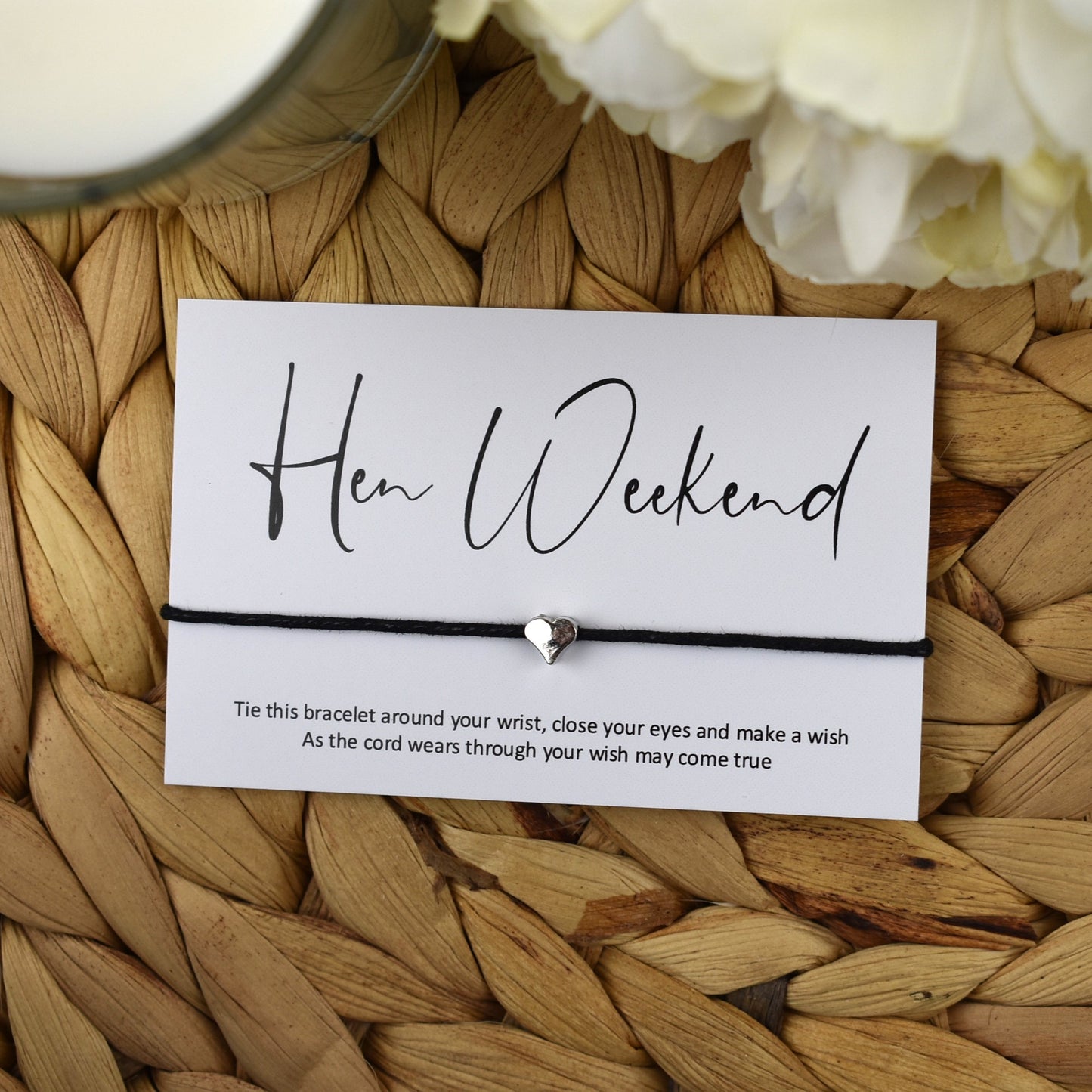 Hen Weekend Wish Bracelet | Heart Charm
