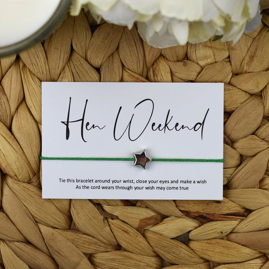 CLEARANCE - Hen Weekend Wish Bracelet