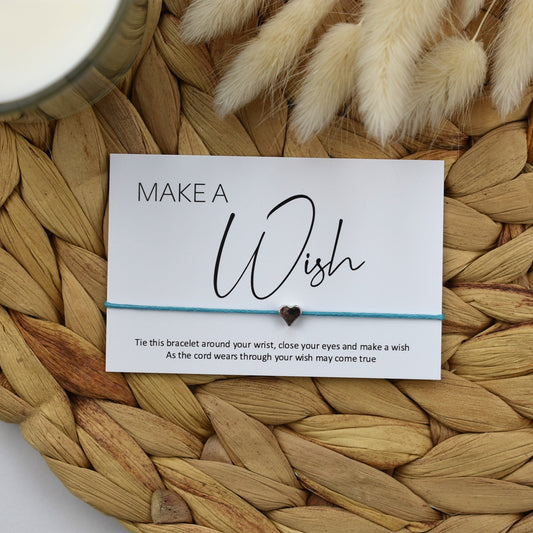 CLEARANCE - Make A Wish Bracelet | Heart Charm