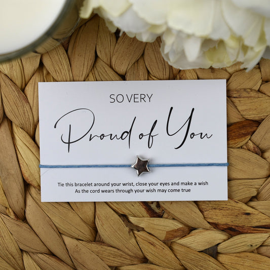CLEARANCE - So Very Proud Of You Wish Bracelet