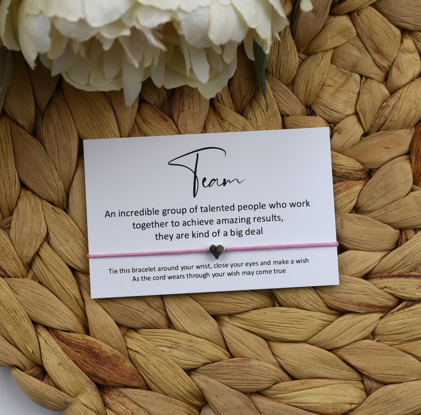 Team - Incredible Group Wish Bracelet | Heart Charm