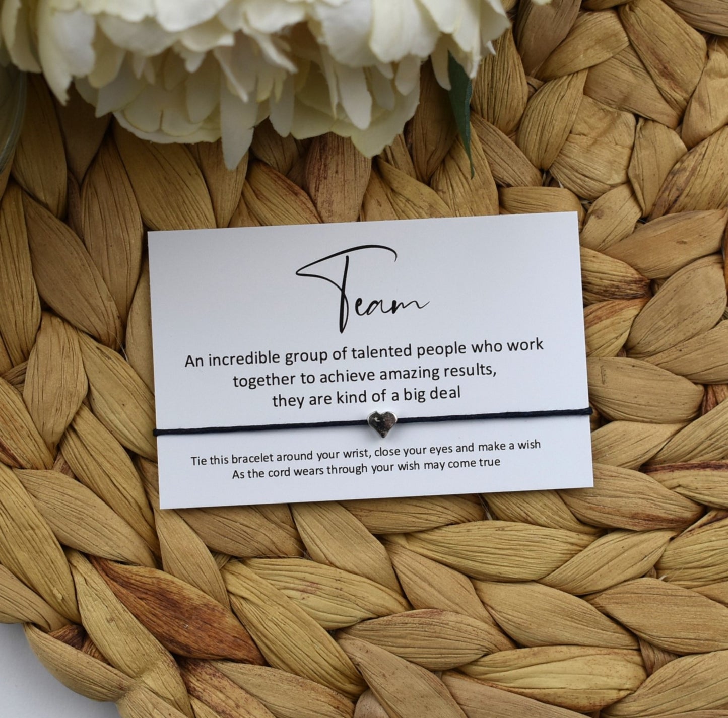 Team - Incredible Group Wish Bracelet | Heart Charm
