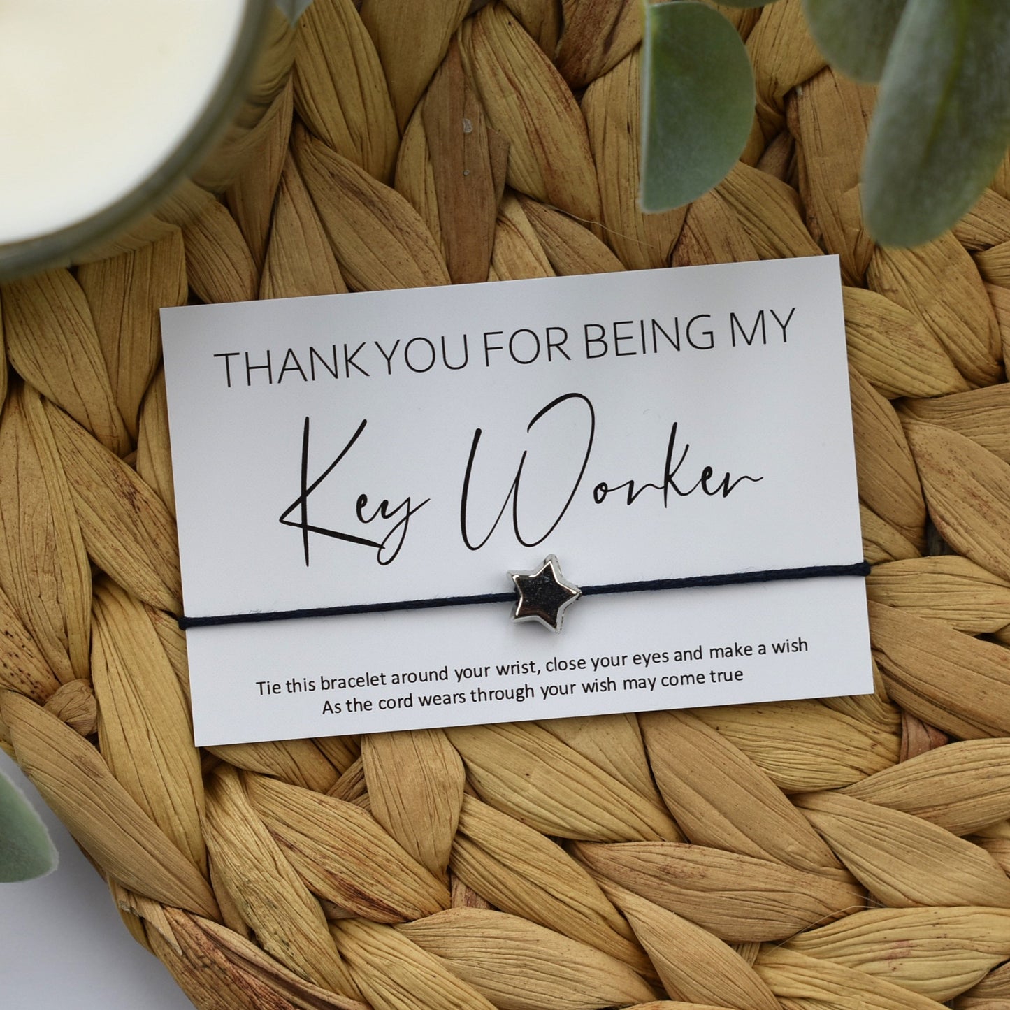 Thank You For Being My Key Worker Wish Bracelet