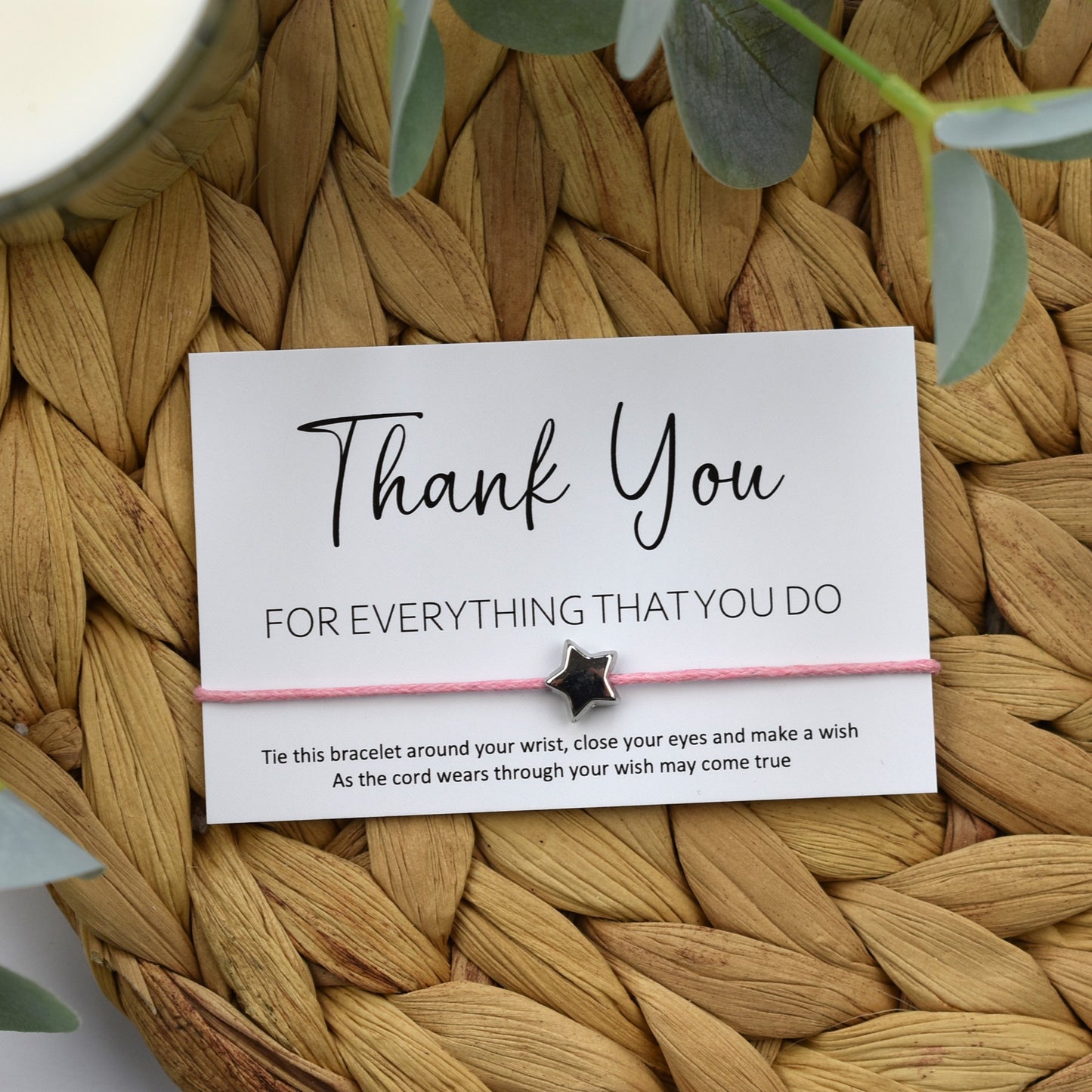 Thank You For Everything That You Do Wish Bracelet