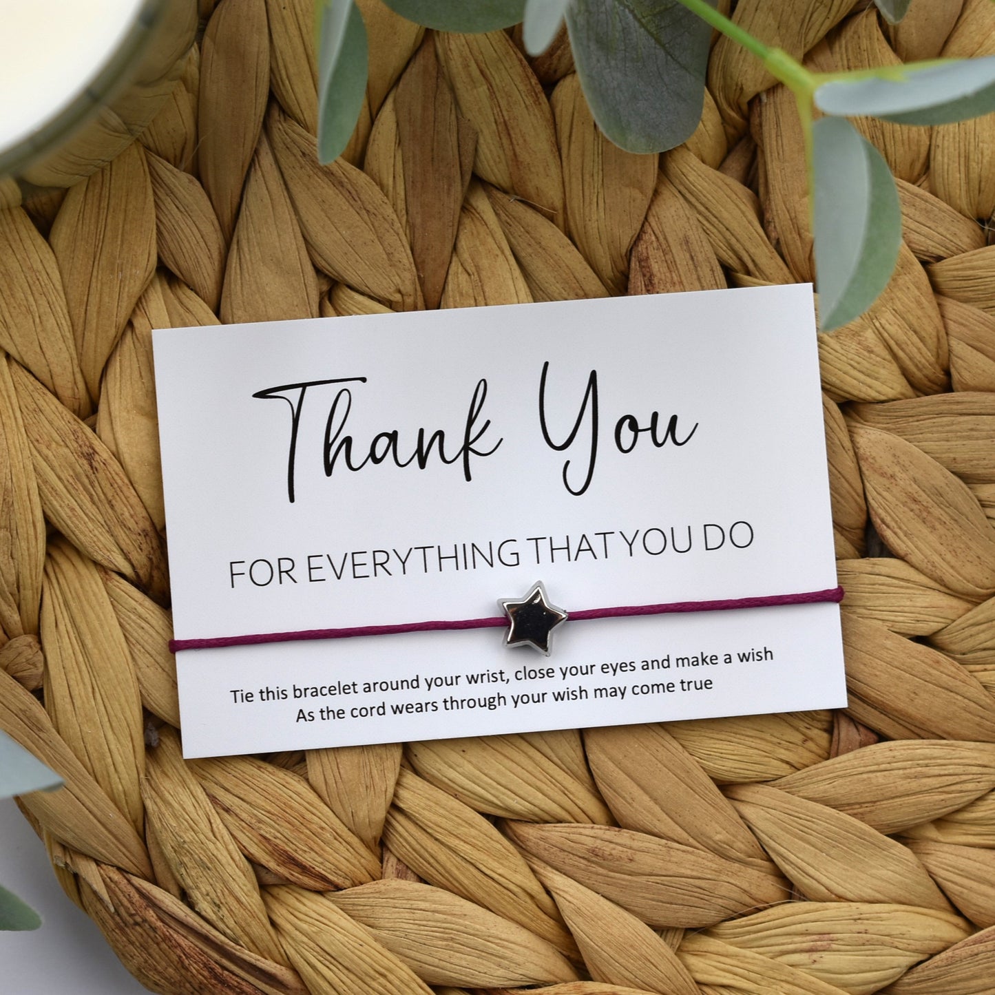 Thank You For Everything That You Do Wish Bracelet
