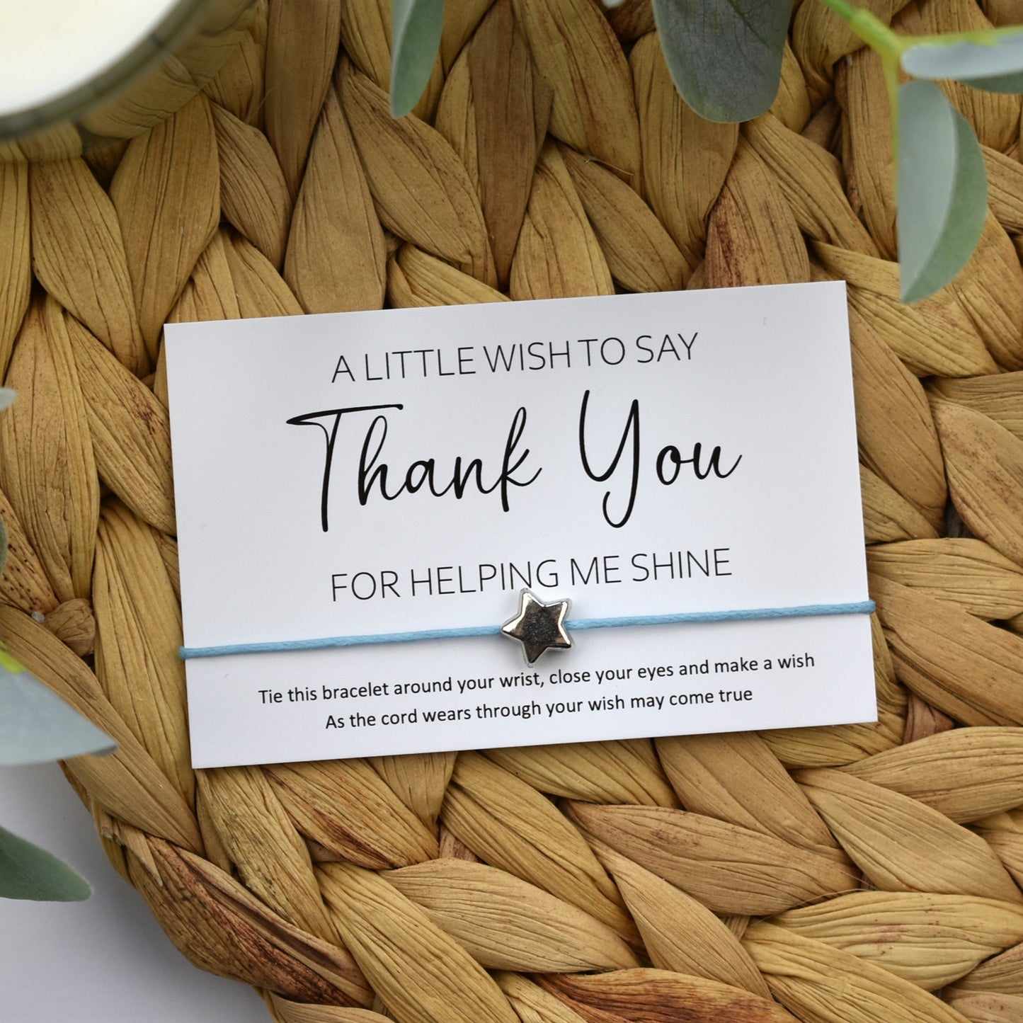 A Little Wish To Say Thank You For Helping Me Shine Wish Bracelet