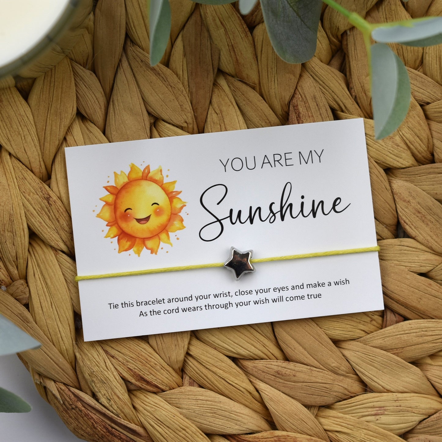 You Are My Sunshine Wish Bracelet