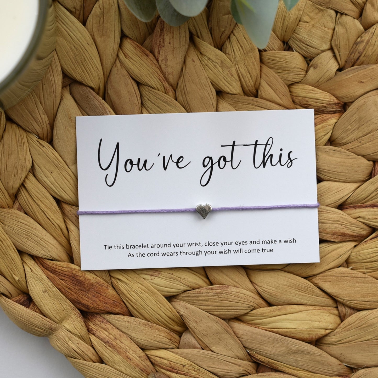 You've Got This Wish Bracelet | Heart Charm