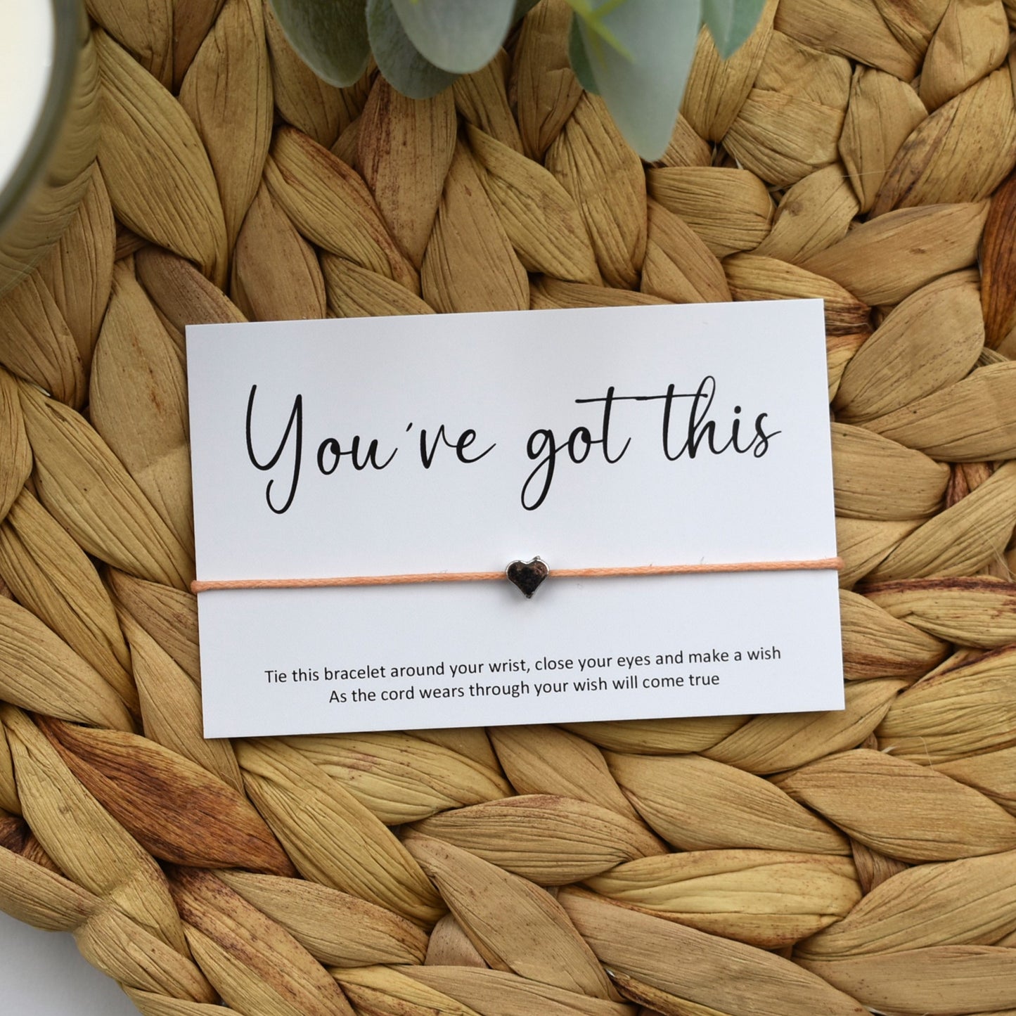 You've Got This Wish Bracelet | Heart Charm