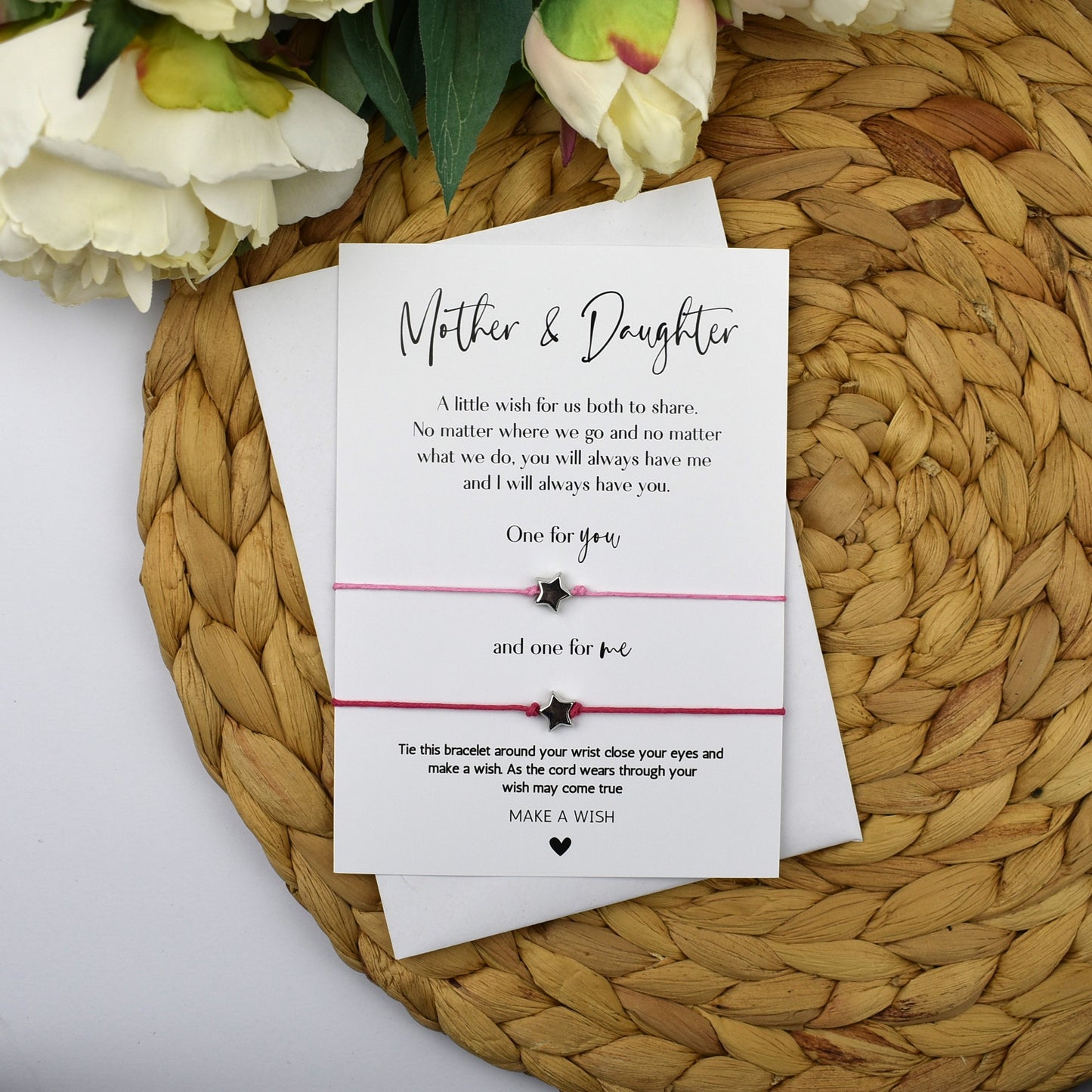 Mother and Daughter Wish Bracelet | Star Charm