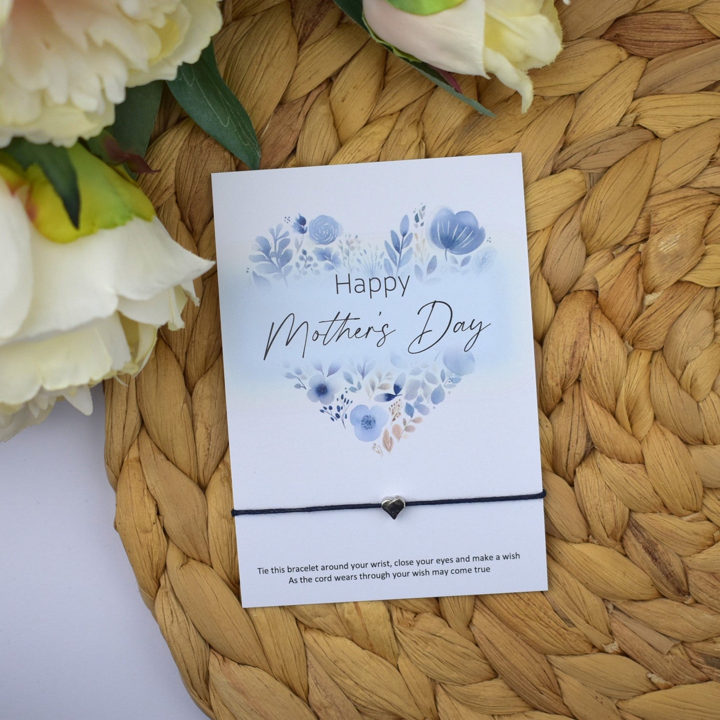 Happy Mother's Day Wish Bracelet | Heart Charm